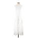 Venus Casual Dress - A-Line High Neck Sleeveless: White Print Dresses - Women's Size Small