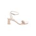 Charles & Keith Heels: Ivory Solid Shoes - Women's Size 38 - Open Toe