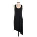 Splendid Casual Dress - Sheath Scoop Neck Sleeveless: Black Print Dresses - Women's Size Medium