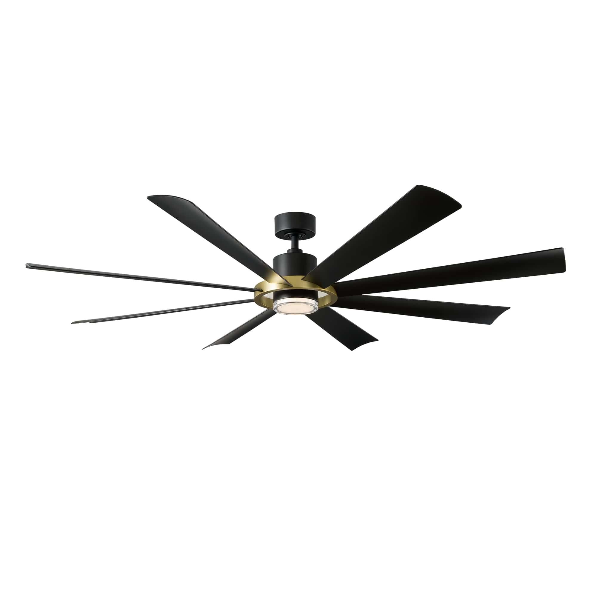 Modern Forms Aura 72 Inch Ceiling Fan with Light Kit - FR-W2303-72L-SB/MB