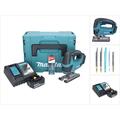 Makita - djv 180 RF1J Akku Stichsäge 18 v + 1x Akku 3,0 Ah + Ladegerät + 5 tlg. Stichsägeblatt Set