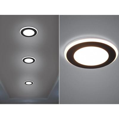 Runder led Deckeneinbaustrahler aura Schwarz matt ø 14,8cm Image