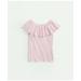 Brooks Brothers Girls Sleeveless Ruffle-Neck Top | Light Pink | Size 10