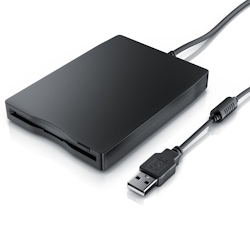 CSL Diskettenlaufwerk Externes USB Diskettenlaufwerk FDD 1,44MB (3,5) geeignet für PC & MAC Image
