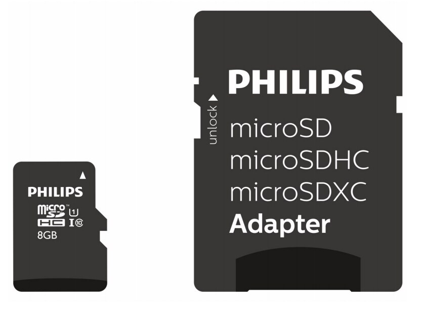 Philips FM08MP45B/00 Speicherkarte 8 GB MicroSDHC UHS-I Klasse 10 Image
