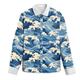 Carefree Interlude X Joshua Jo Men's Scales Water Ripples Printed Vacation Long Sleeve Shirts