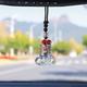 1pc Car Perfume Bottle Pendant Essential Oil Aromatherapy Bottle Car Rearview Mirror Pendant Car Decorations(Liquid Not Included