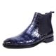 Men's Boots Chelsea Boots Dress Shoes Walking Sporty Daily PU Warm Slip Resistant Booties / Ankle Boots Loafer Dark Brown Black Blue Fall Winter