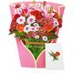 Women's Day Gifts Creative Teacher's Day Mother's Day 3D Flower Bundle Greeting Card Festival Blessing Paper Carving Handheld Day Valentine's Day Mother's Day Gifts for MoM