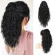 Ponytail Extension Claw Clip in Ponytail Extension 16 Long Wavy Curly Ponytail Hair Extensions Natural Soft Hair Pieces for Women Dark Blonde