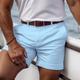 Men's Shorts Summer Shorts Casual Shorts Button Front Pocket Plain Comfort Breathable Short Casual Daily Holiday Fashion Designer White Yellow