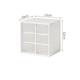 Nine Palace Grid Storage Box Hand Ledger Transparent Divided Drawer Desktop Transparent Girl Color Storage Dormitory Sorting Box 1PC