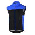 Arsuxeo Men's Cycling Vest High Visibility Windproof Breathable Quick Dry Bike Vest / Gilet Jacket Mountain Bike MTB Road Bike Cycling Black Red Black Blue Bike Wear