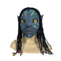 Avatar Head Cover Cos Men's and Women's Latex Alien Elf Head Cover Movie Same Avatar 2 Character Mask