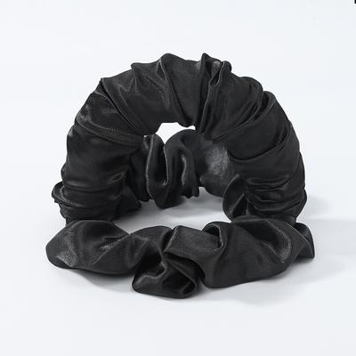 Heatless Curling Scrunchie, Curler to Sleep In, No Heat Curls for Long Hair, Soft Sleep Tie Scrunchie (Black)