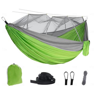 Outdoor Hammock With Mosquito Net, Nylon Double Person Camping Hammock, Portable Hammock With Mosquito Net - Perfect for Outdoor Camping