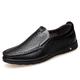 Men's Shoes Loafers Slip-Ons Leather Shoes Leather Sandals Plus Size Walking Business Casual Chinoiserie Daily Party Evening Nappa Leather Breathable Loafer Dark Brown Black Yellow Summer Fall