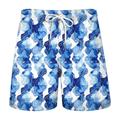 Carefree Interlude X Joshua Jo Men's Waves Printed Vacation Beach Board Shorts