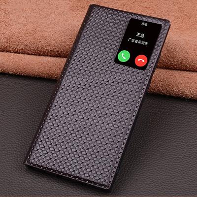 Phone Case For Samsung Galaxy S23 Ultra S22 Ultra Flip Cover Auto Sleep Wake Magnetic Warm Genuine Leather Father's Day Gifts