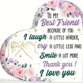 Best Friends Birthday Christmas Gifts For Women Keepsake And Paperweight Side By Side Or Miles Apart Friends Are Always Close At Heart Long Distance Friendship Gifts For Sister