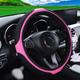 New car summer steering wheel cover Breathable PU fiber leather Breathable mesh cloth no inner ring car steering wheel cover