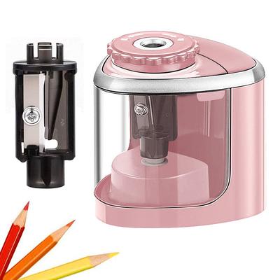 Pencil Sharpener Electric Pencil Sharpeners Blade to Fast Sharpen Suitable for Colored Pencils(6-8mm) School Pencil Sharpener/Classroom/Office/Home, Back to School Gift