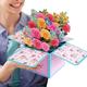 Women's Day Gifts Paper Pop Up Flowers Greeting Card Colored Rose 3D Pop-up Mother's Day Gifts for MoM