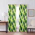 2 Panels Geometric Pattern Curtain Drapes 100% Blackout Curtain For Living Room Bedroom Kitchen Window Treatments Thermal Insulated Room Darkening