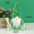 Sequin Hat Elf Doll Christmas Tree Pendant St. Patrick'S Day Luminous Doll Decoration