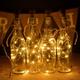 2m Wine Bottle String Lights 6pcs 20 LEDs Warm White White Red Creative Decoration for Party Holidays Christmas Tree Light up