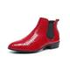 Men's Boots Chelsea Boots Dress Shoes Plus Size Casual British Christmas Xmas Daily PU Comfortable Slip Resistant Booties / Ankle Boots Slip-on Black Red Green Fall Winter