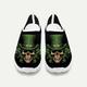 Men's Sneakers Print Shoes Plus Size Flyknit Shoes Walking Sporty Casual Outdoor Daily Saint Patrick Day Mesh Breathable Comfortable Yellow Dark Green Green
