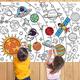 Giant Coloring Poster For Classroom Wall - Birthday Activity Poster/Table Cover, Perfect For School Parties, Birthday Party And Special Events Decoration