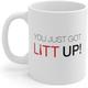 You Just Got Litt Up 11oz White Mug Suits Office Birthday Xmas Gift Funny Coffee Mug, Funny Mugs, Friend Mug, Cute Mug, Coworker Mug, Gifts For Her, Best Friend Gifts, Sarcastic Mug