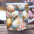 Easter Coffee Egg Mug, 350ml Large Capacity Egg Cups, Easter Dining Products Cup with Comfortable Grip for Juice, Whiskey, Coffee, Ice Cream