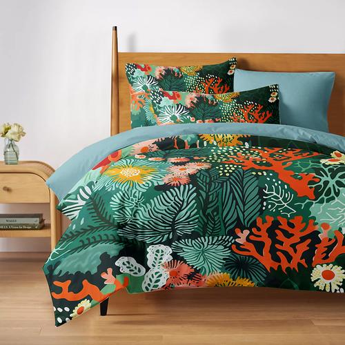 Tropical Plants Pattern Duvet Cover Set Set Soft 3-Piece Luxury Cotton Bedding Set Home Decor Gift Twin Full King Queen Size Duvet Cover