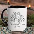 1pc Grandma Est. 2024 Coffee Mug Ceramic Coffee Cups Water Cups For Grandmother Summer Winter Drinkware Birthday Gifts Holiday Gifts Christmas Gifts New Year Gifts Valentine's Day Gifts