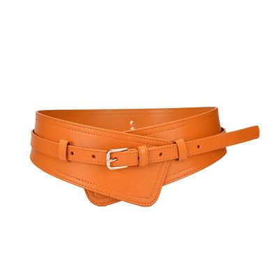 Women's Belt Faux Leather White Black Camel Khaki Orange Wide Belt Outdoor Street Dailywear Holiday Pure Color / Spring / Summer / Fall / Winter