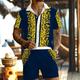 Baroque Men's Resort 3D Printed Hawaiian Shirt And Shorts Set Regular Fit Short Sleeve Beach Shirts Suits Summer Vacation Daily Wear S TO 3XL