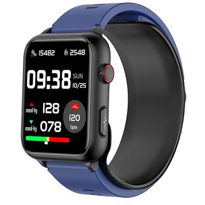 Air Pump Airbag Type Accurate Blood Pressure Testing ECG electrocardiogram Temperature Monitoring Pedometer Compatible with Android iOS Women Men Long Standby Father's Day Gifts