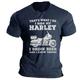 That's What I Do I Ride My Harley Motorcycle Tee Men's Graphic Cotton T Shirt Sports Classic Shirt Short Sleeve Comfortable Tee Street Holiday Summer Fashion Designer