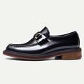 Men's Loafers Slip-Ons Formal Shoes Brogue Dress Shoes British Gentleman Office Career Party Evening Leather Italian Full-Grain Cowhide Comfortable Slip Resistant Slip-on Black Brown