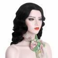 1920s Wig Finger Wave The Great Gatsby Curly Long Wig Vintage Wigs for Women Lady Synthetic Heat Resistant Full Wigs Cosplay Costume Fancy Dress