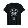 Line Art Best Dog Dad Herren - Vizsla T-Shirt