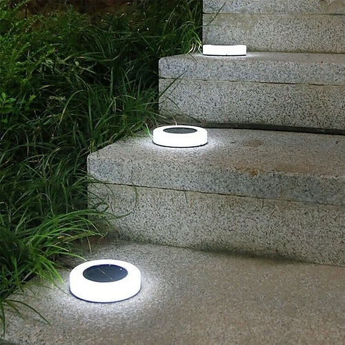 Luce Solarizzata A Terra Luce Solare Alimentata Luci Interrate da Giardino Esterno Luci da Percorso Luce per Giardino Recinzione Sotto Scale