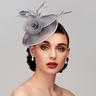 fascinators piuma netto kentucky derby cappello fascinators copricapo con piuma floreale fiore 1pc da sposa corsa di cavalli giorno delle donne melbourne cup copricapo