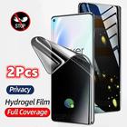 2 pz Protezione schermo Per Samsung Galaxy S24 Ultra Plus S23 S22 S21 S20 Plus Ultra Note 20 Ultra 10 Plus S25 Ultra TPU idrogel Anti-spia Anti Bolle Anti-impronte Ultra sottile Anti-graffi