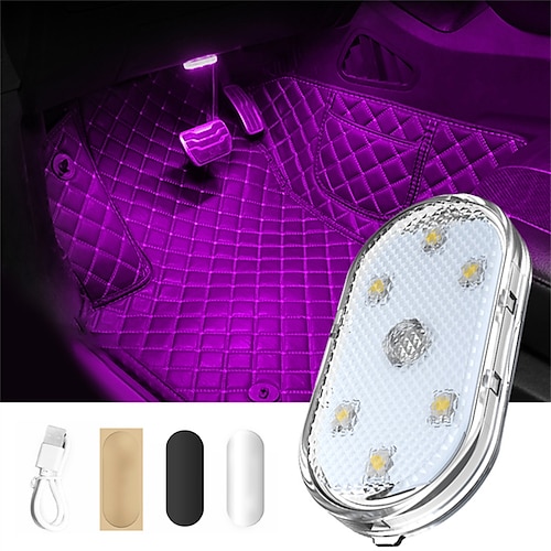 mini led per auto luce d'atmosfera per interni usb ricaricabile magnetica wireless touch light luce di lettura per tetto accessori per interni auto