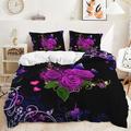 2 pezzi / 3 pezzi rosa fiore vintage san valentino collezione matrimonio set trapunta due pezzi set tre pezzi include un copripiumino 1 o 2 copricuscini set biancheria da letto