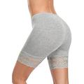 Per donna Pantaloncini intimo Capitale Tinta unita Carne Nero Informale Breve Casual / quotidiano